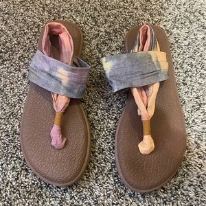 Size 6.5 yoga sandals.